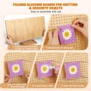 Aeelike Crochet Blocking Board and Pins, Folding Blocking Board for Crochet, 22.5inch Extra Large Foldable Crochet Blocking Board with 40pcs x 15cm Pins for Granny Squares & Knitting Projects - 5