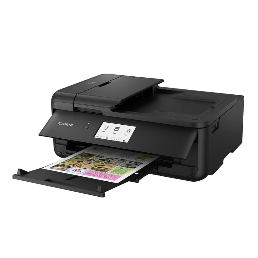 Canon PIXMA TS9550a Imprimante Multifonction Jet d’Encre Couleur Format A3 et A4 (5 encres séparées, WiFi, LAN, 2 chargeurs de Papier, Impression Recto Verso) Noir - 2