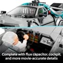 LEGO Speed Champions Time Machine from Back to the Future Toy - Car Model Kit w/Doc Brown & Marty McFly Minifigures - Gift for 9+ Year Old Boys, Girls & Movie Fans - 77256 - 5