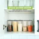 KICHLY Cereal & Dry Food Storage Container (Set of 4) – BPA Free Plastic – Airtight Kitchen Storage Containers – Cereal Dispenser for Kitchen & Pantry - 9