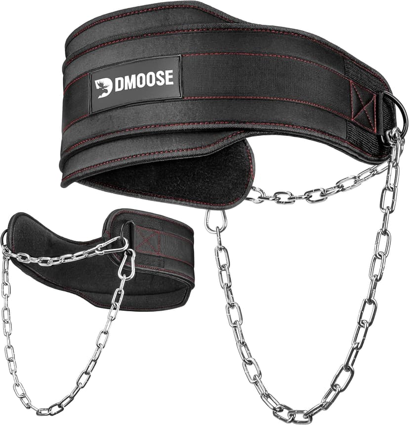DMoose ceinture lestée musculation, Ceinture Musculation homme Gymnastique force Powerlifting, Squat homme, leste Bodybuilding, Acier résistant avec Support Confortable en néoprène - 1