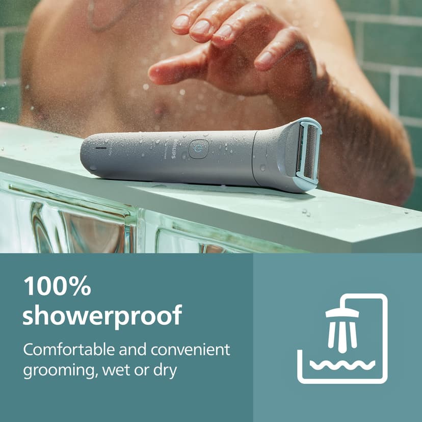 Philips Body Groomer 3000 Series - Trimmer for Men with Triple Protect Shave System, Intimate Trim & Shave, Close and Smooth on Skin, 100% Showerproof, 80 Min. Runtime, Model BG3480/15 - 8