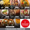 Moulinex Friteuse sans huile, Capacité 8,3 L, Jusqu'à 8 personnes, 7 programmes automatiques, Ecran tactile digital, Économie d'énergie, Air Fryer, Application dédiée, Easy Fry Dual EZ901820 - 4