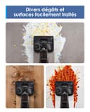 Tineco Floor One i6 Stretch Aspirateur Laveur sans Fil, Aspirateur Sec et Humide, Aspiration Puissante 20 kPa, portée à Plat 180°, Nettoyage Deux Bords, 40 Min d'autonomie, séchage 5 Min 85°C - 7