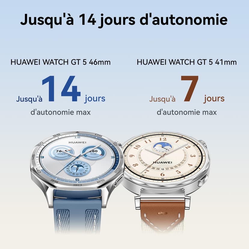 HUAWEI Watch GT 5 46 mm Smartwatch, Stylish Design, New Running and Cycling Mode, Health Monitor, 14 Days Battery Life, iOS and Android, Blue - 5