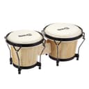 RockJam 7" and 8" Bongo Drum Set with Padded Bag and Tuning Key - 7