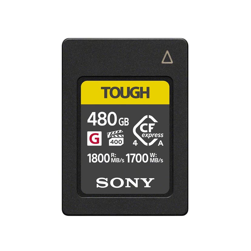 Sony CEA-G Series TOUGH 480GB CFexpress Type A Memory Card – VPG400 Ultra High Speed (Up to 1800MB/s Read & 1700MB/s Write) – Prof 4K/8K Video, Bend-Proof, Waterproof & Shockproof – CEAG480T.CE7 - 1