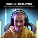 Corsair HS80 RGB USB Gaming Headset - Dolby 7.1 Surround Sound - Broadcast Quality Microphone - iCUE Compatible - PC - Black - 4
