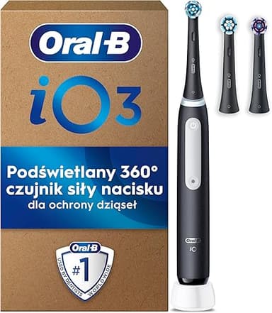 Oral-B Brosse A Dents Electrique iO 3 Noire, 3 Modes De N…