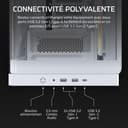 CORSAIR FRAME 4500X RS-R ARGB Panoramic Glass Mid-Tower PC Case – InfiniRail Mounting System, Fits Dual 360mm Radiators, GPU Anti-Sag, 3x RS120R Fans Included – White - 9