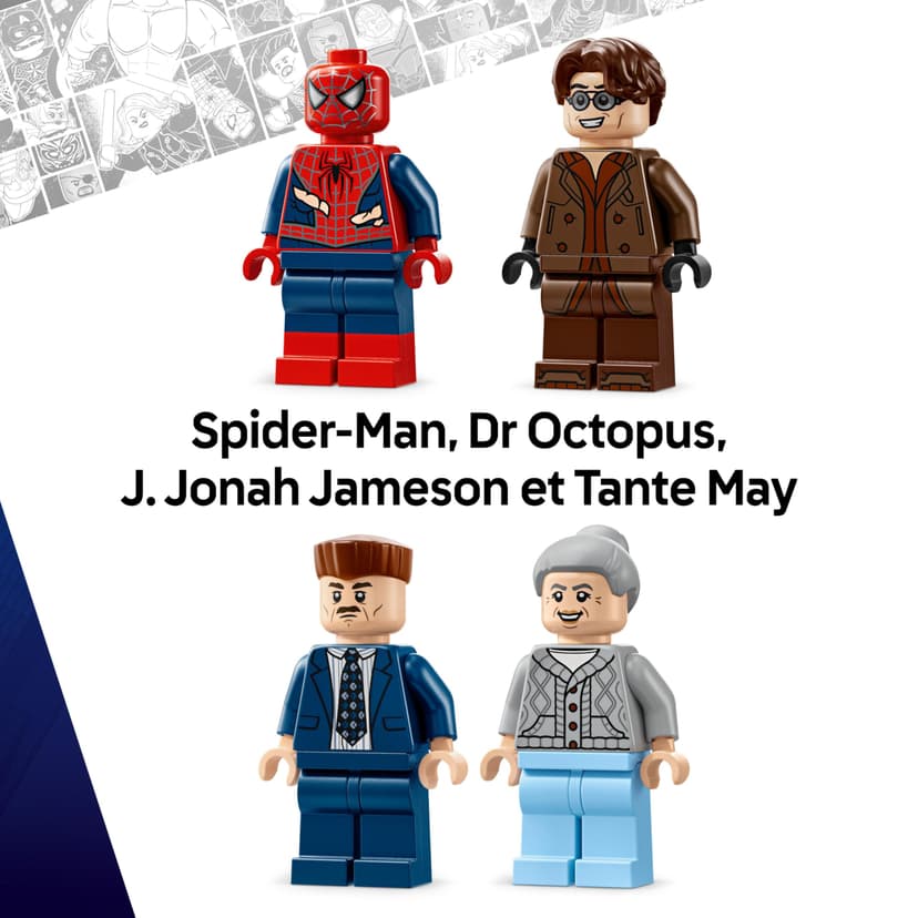 LEGO ǀ Marvel Spider-Man vs. Doc Ock Subway Train Scene - Play & Display Toy with 4 Minifigures - Collectible Super Hero Gift for 9+ Year Old Boys & Movie Fans - 76321 - 5