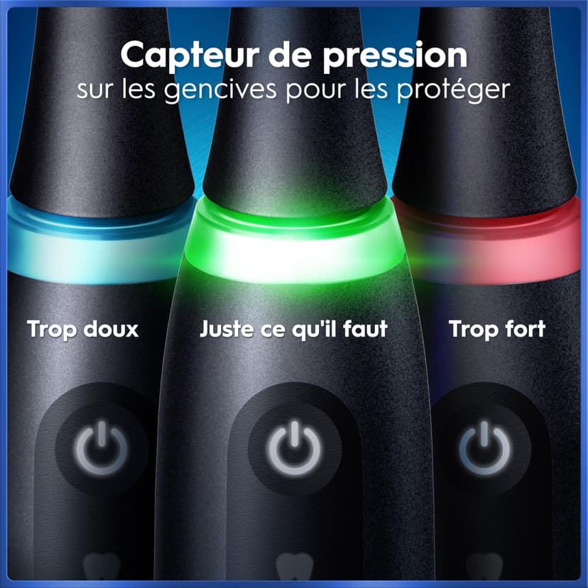 Oral-B iO Series 5 Plus Edition Electric Toothbrush, 2 hand tools and 2 brush heads. 5 brushing modes for dental care, magnet technology, LED display & travel case, black/white - 8