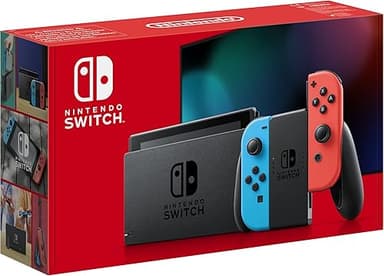 Nintendo Console Switch avec Joy-Con bleu néon et rouge néon