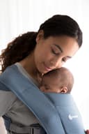 Ergobaby Embrace Baby Carrier for Newborns from Birth, Extra Soft & Ergonomic with Head Support, Oxford Blue - 2