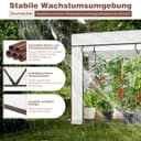 Sekey Greenhouse XL 200 x 77 x 146 / 170 cm / Foil Tomato Greenhouse / Walk-in Greenhouse Grow House / Plant House / Garden greenhouse / Plastic Greenhouse / Cold frame / Garden Grow House durable - 3
