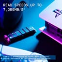 WD_BLACK SN850P 4TB PS5 SSD, Officially Licensed for PlayStation 5, Read Speeds Up to 7300 MB/s, M.2 2280 PCIe NVMe, Exclusive Heatsink Design, Internal Gaming SSD - 5