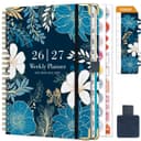 NEYSA Diary 2026 2027 Week to View - A5 Academic Diary July 2026 - June 2027 (12 Months) Planner with Self-adhesive pen loop, Ruler Bookmark & Stickers - 1