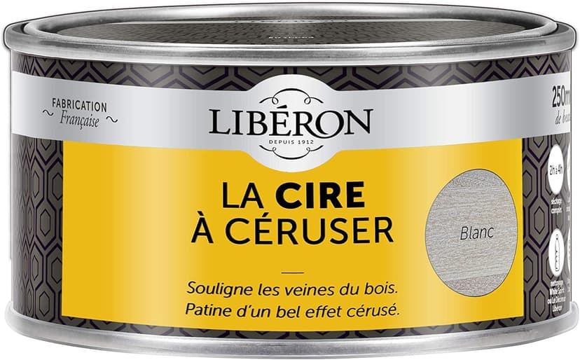 Liberon Wax for Furniture and Object, White, 250 ml - 1
