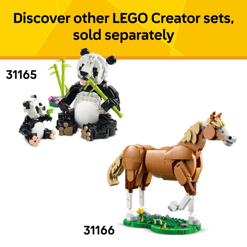 LEGO Creator 3in1 Wild Animals: Tropical Toucan with a Flower - Toy Animal Transforms into a Butterfly Figure or a Tropical Fish - Creative Gift for 7+ Year Old Girls & Boys - 31173 - 8