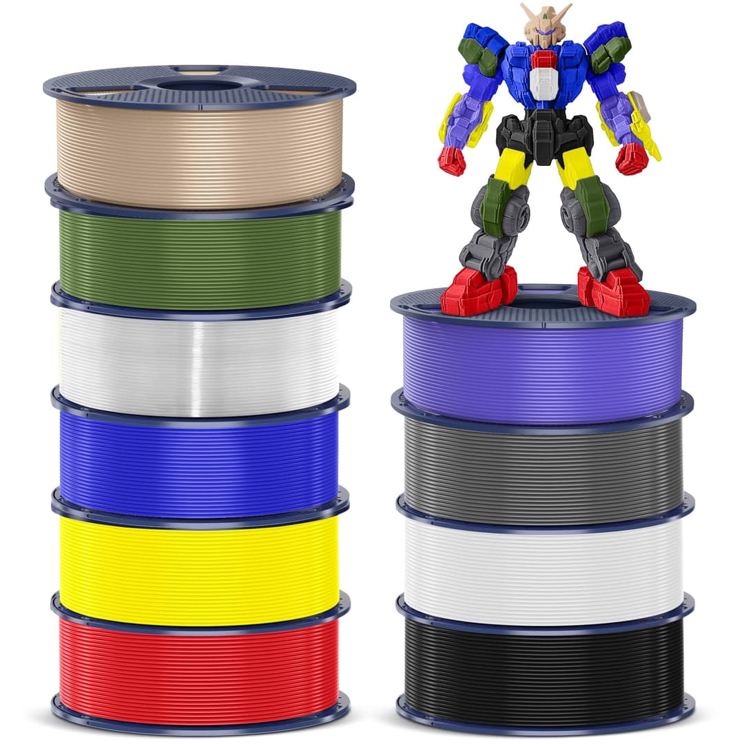 SUNLU 10KG PETG Filament, Haute Résistance Filament d'imp…