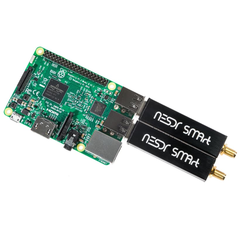 Nooelec RTL-SDR v5 Bundle - NESDR SMArt HF/VHF/UHF (100kHz-1.75GHz) Software Defined Radio. Premium RTLSDR w/ 0.5PPM TCXO, SMA Input, Aluminum Enclosure & 3 Antennas. RTL2832U & R820T2-Based Radio - 5