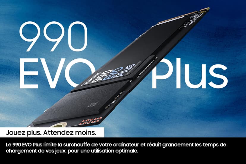 Samsung 990 EVO Plus, 2TB, PCIe 4.0 x4 / 5.0 x2, NVMe2.0 (up to 7250 MB/s), NVMe M.2 (2280), Internal Solid State Drive (SSD), MZ-V9S2T0BW - 7