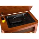 Roadstar HRA-1500UEMP Radio CD Portable FM/MW Vintage, Lecteur CD-MP3, Fonction d'enregistrement USB, Stéréo, Télécommande, Connexion pour Casque, Bois - 5