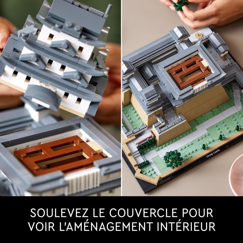 LEGO Architecture Himeji Castle Set, Landmarks Collection Model Building Kit for Adults, Gift Idea for Fans of Creative Gardening and Japanese Culture, Includes Buildable Cherry Blossom Trees 21060 - 4