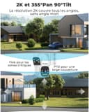 GENBOLT Solar WiFi Security Camera Outdoor Wireless, 8W 15600mAh Battery Powered Home Surveillance Camera CCTV with Dual View, Dual lens Spotlight IP Camera with Color Night, PIR Detection - 7
