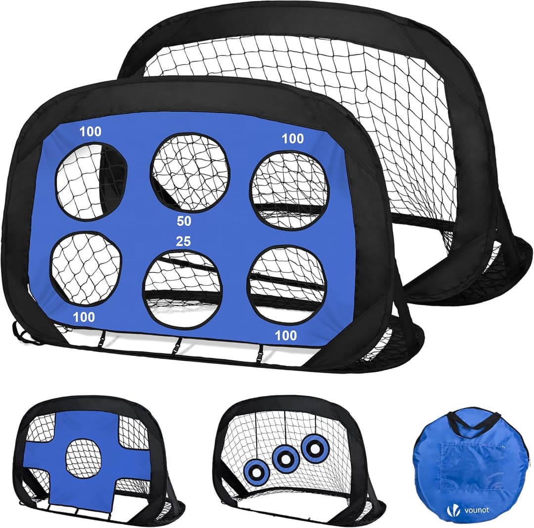 VOUNOT® Lot de 2 Buts de Football Pop Up Enfant 120 x 80 …
