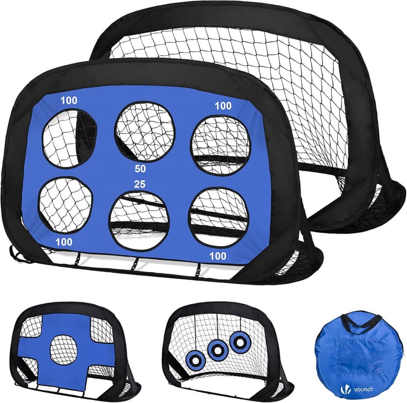 VOUNOT® Lot de 2 Buts de Football Pop Up Enfant 120 x 80 … - 1