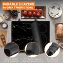 Nardea Protection Plaque de Cuisson Vitrocéramique (Black-1) - 4