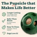 WOOF Pupsicle and Treat Tray - Long-Lasting Fillable Treat Toy and Silicone Molds for Dogs - Reusable, Dishwasher Safe - For Large Dogs 25-75 lbs - 3