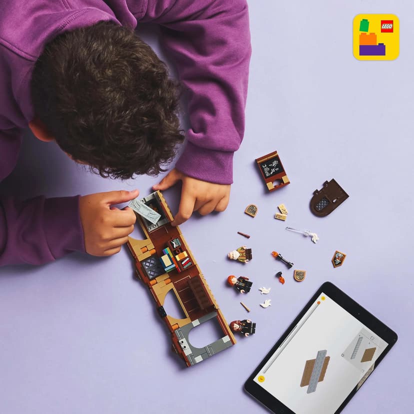 LEGO Harry Potter Hogwarts Castle: Charms Class Set with 3 Minifugures incl. Hermione Granger & Ron Weasley, Features Wingardium Leviosa Levitation Function, Toy for 8+ Year Old Boys & Girls 76442 - 2