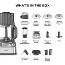 Kenwood MultiPro XL Weigh+ FDM72.990SS Robot de cuisine compact, avec balance et minuterie intégrées, récipient de travail de 3 l, vitesse variable, bac de remplissage XL, 1000 W, argenté - 8