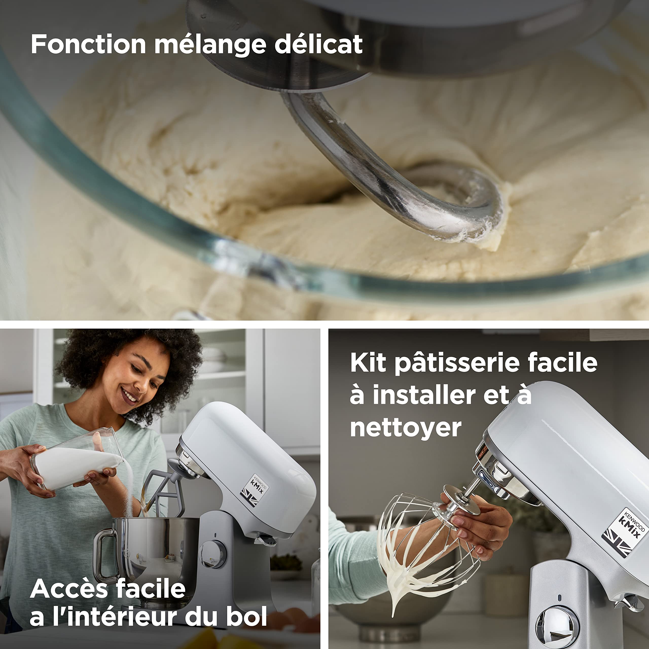 Kenwood KMX750WH Stand Mixer, White - 5