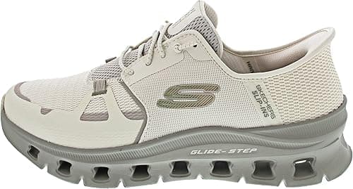 Skechers Men's Glide-Step PRO Slip-On, Natural Mesh/Hotmelt, 9 UK