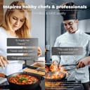 TECOR Cast Iron Pan Set 28cm Unpolished, Universal, Natural - Durable Cast Iron Skillet - Non-Stick Cast Iron Frying Pan Top Quality - Cast Iron Frying Pan - Skillet Pan - Cast Iron Cookware Set - 5