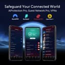 ASUS ROG Rapture GT-BE19000 Tri-band WiFi 7 Gaming Router (320MHz Channels & 4k-QAM, MLO, 2x 10G ports, AI WAN detection, Triple-level Game Acceleration, AiMesh, free network security, VPN features) - 6