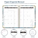 NEYSA Diary 2026 2027 Week to View - A5 Academic Diary July 2026 - June 2027 (12 Months) Planner with Self-adhesive pen loop, Ruler Bookmark & Stickers - 5
