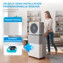 MIDEA Climatiseur PortaSplit Mobile Silencieux 4-in-1| 12000 BTU | Chauffage et Climatisation Portable Prêt à Poser 3,5kW- Clim Mobile avec rafraîchisseur, déshumidificateur, chauffage,ventilateur - 3