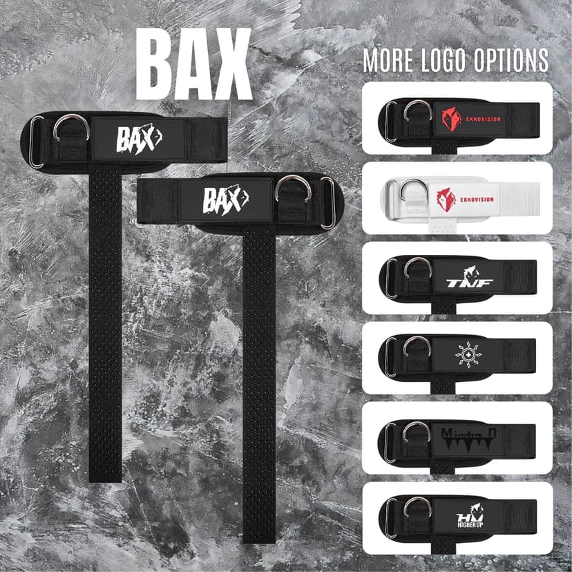 Ekkovision Weight Lifting Strap Bax Logo Cuffed With D Ring - 6