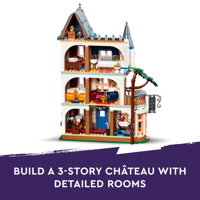 LEGO Friends Castle Bed and Breakfast Hotel Playset, Building Toy for 12 Plus Year Old Kids, with 4 Mini-Dolls, a Dog Figure and Accessories, Gift Idea for Girls, Boys and Teens 42638 - 3