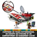 LEGO Star Wars Jedi Bob’s Starfighter Buildable Toy Vehicle for 8 Plus Year Old Boys & Girls, with 2 Character Minifigures and a Droid figure, Birthday Gift Idea for Kids and Fans 75388 - 4