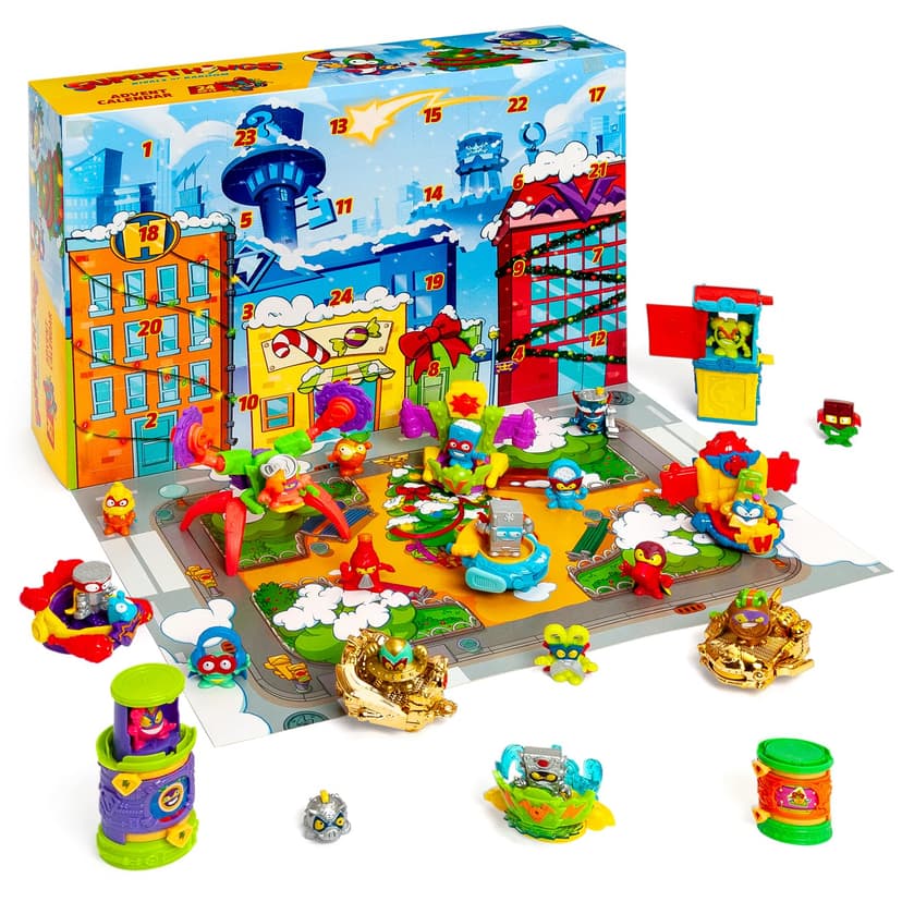 Superthings Calendrier de l'Avent avec 24 cadeaux et surprises spéciaux. Comprend des mini figurines de Superthings, Hideouts, Jets, Exoskeletons et Special Vehicles - 3