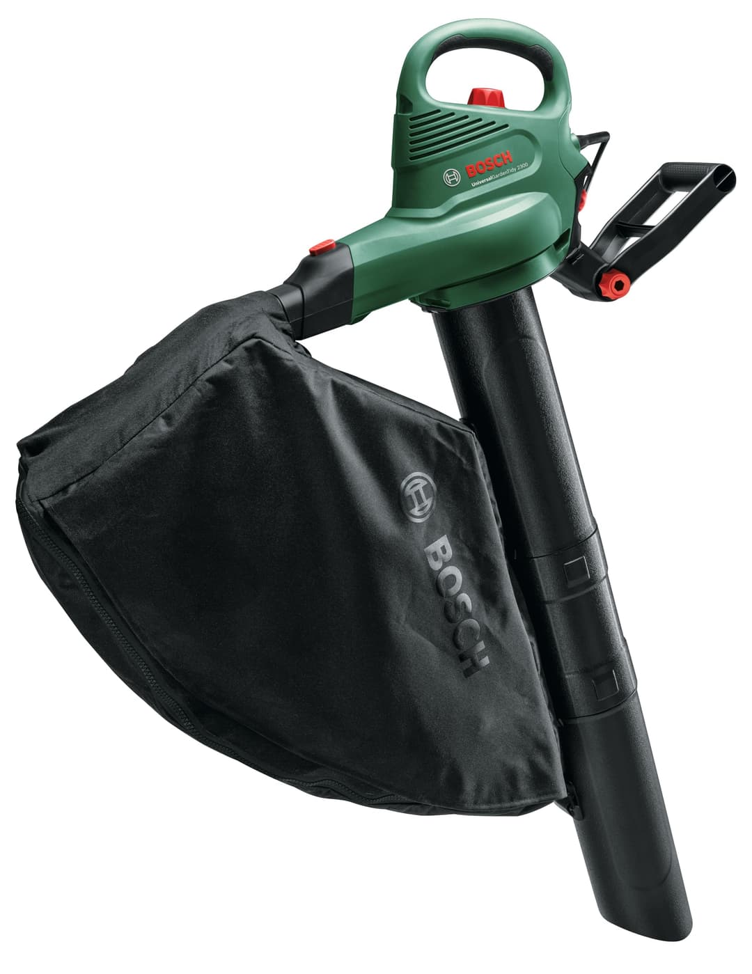 Bosch Vacuum Cleaner/Leaf Blower/Shredder - UniversalGardenTidy 2300 (2300 W, 45 L Collection Bag, Variable Speed, for Blowing, Sucking and Grinding Leaves)