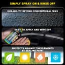 Meguiar's Hybride keramische vloeibare autowas, geavanceerde SiO2-technologie voor eenvoudige keramische bescherming, langdurige waterkralen en verfafdichtingsmiddel, eenvoudige afveegtoepassing, 473 - 3