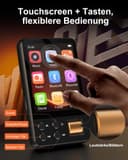 AGXOV 128GB Bluetooth MP3 Player, MP3 Music Player with Headphones, Dictaphone, HiFi Sound, 2.4 Inch Color Screen, Ideal for Sports, Black - 6