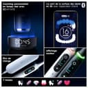 Oral-B iO10 White Electric Toothbrush, 3 Brushes, 1 Travel Case Charger, 1 White Pouch, 1 Brush Holder - 6