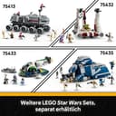 LEGO Star Wars 75431 La Revanche des Sith Pack de Combat du 327ème Corps d'Armée - Jouet Collector - 4 Minifigurines, 3 Figurines de Droïdes de Combat & 1 AT-RT - Cadeau pour Garçon ou Fan dès 7 Ans - 8